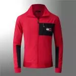 tommy hilfiger veste hiver jeans jacket zip 2813 rouge